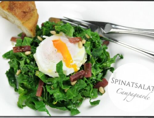 Spinatsalat „Campagnarde“