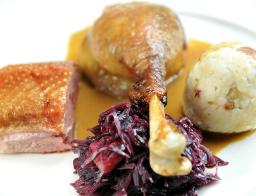 Zweierlei von der Gans (Gänsebraten)