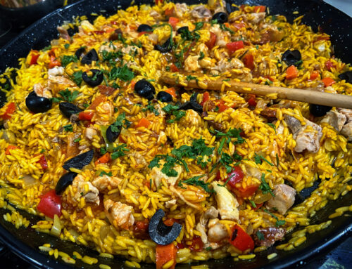 Bunte Gemüsepaella